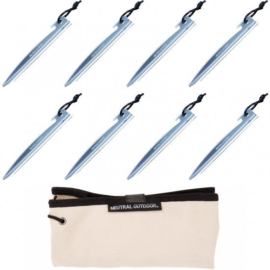 NEUTRAL OUTDOOR GEアルミペグ 8pcs set NT-PG02
