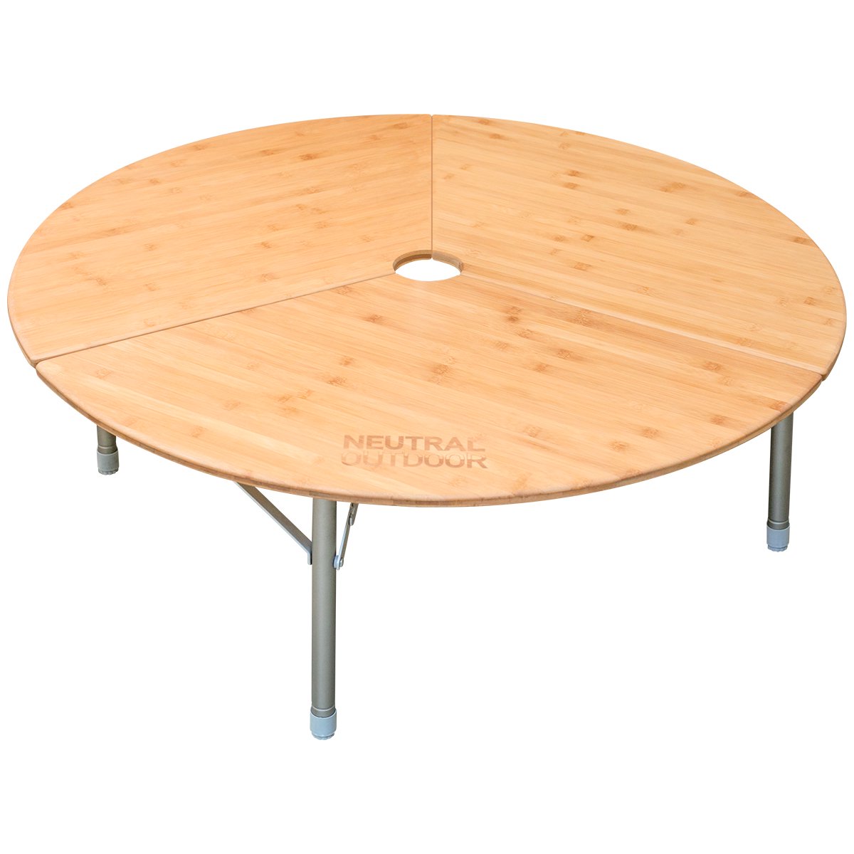 NEUTRAL OUTDOOR 大きいバンブーラウンドテーブル NT-BT12