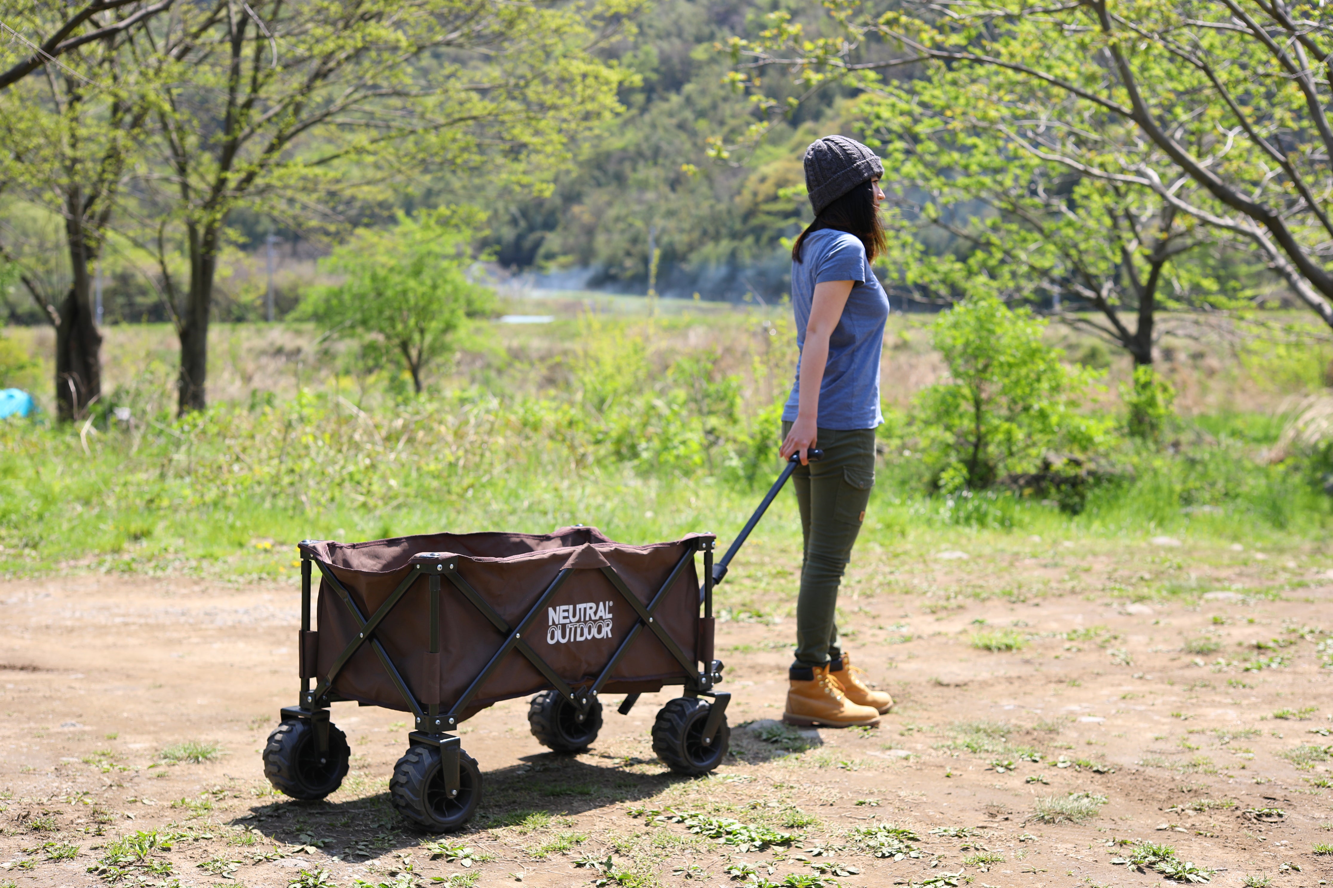 NEUTRAL OUTDOOR オフロードキャリアワゴンⅡ ブラウン NT-CW05