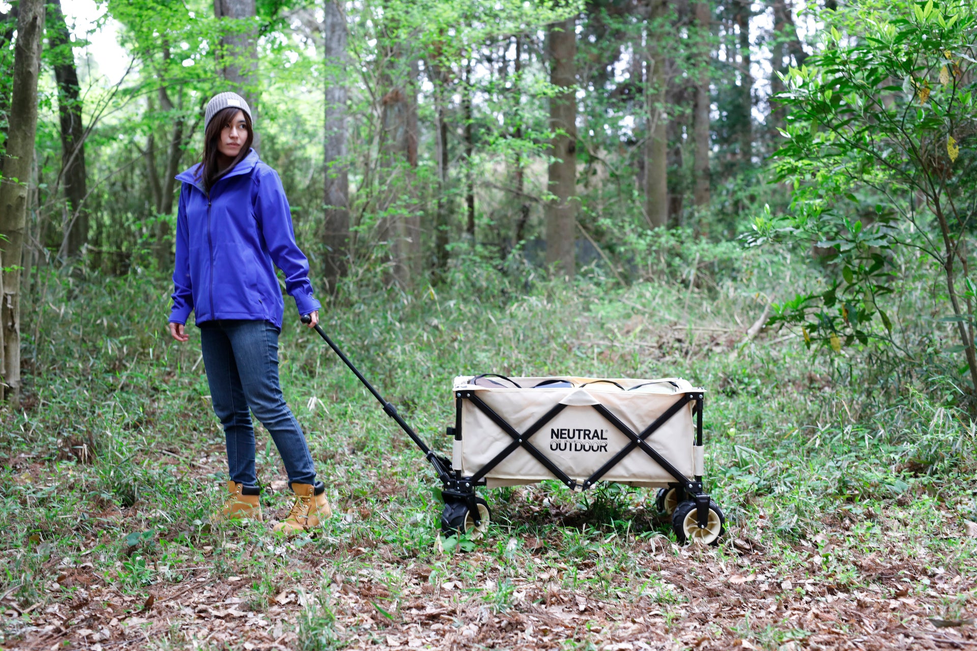 NEUTRAL OUTDOOR オフロードキャリアワゴンⅡ ベージュ NT-CW03